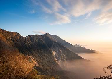 Over the clouds iceland