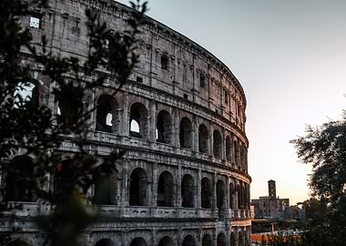 Colosseum during sunset