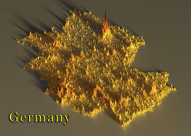 Germany Pop Density Map
