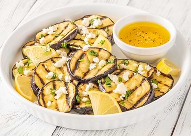 Grilled eggplant