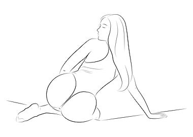 Big Ass Girl Line Art Nude