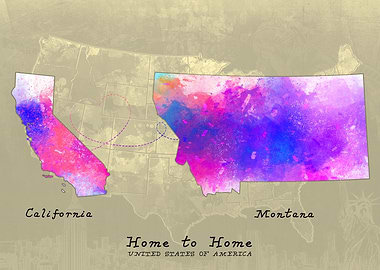 California To Montana