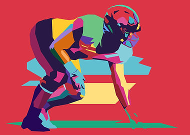 American Football Pop Art