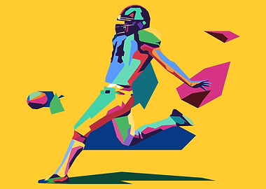 American Football Pop Art