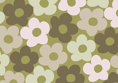 Retro Fall Daisies 1