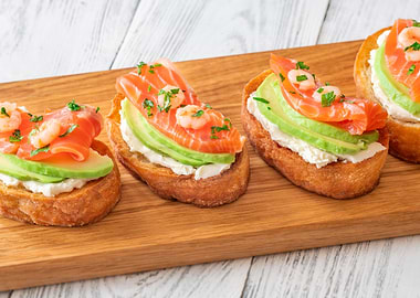 Sandwiches with avocado