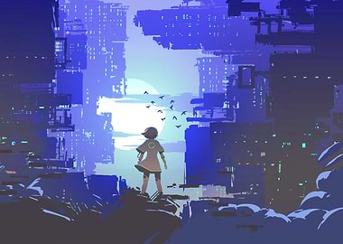 Young Girl Illustration