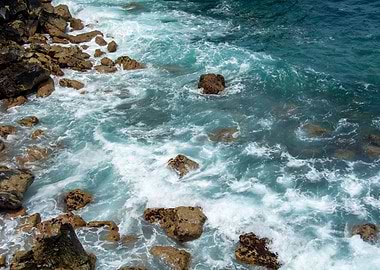 Rocks in the breakers