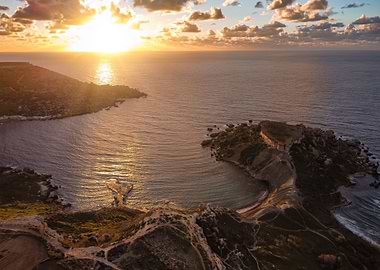 Golden Sunset In Malta