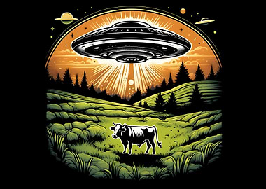 UFO Cow Abduction