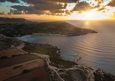 Golden Sunset In Malta