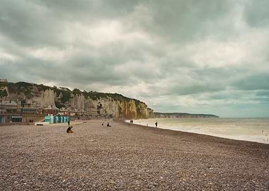 landscape of French coast