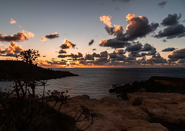 Sunset At Qarraba Bay