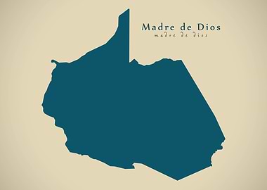 Madre de Dios Peru map