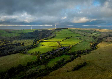 The Brecon Beacons at dusk