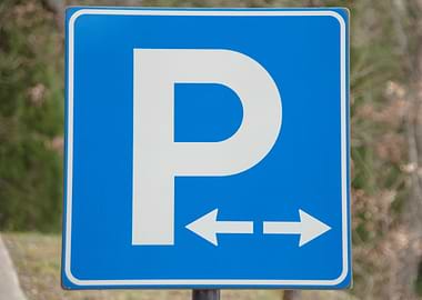 Parking sign outdoors