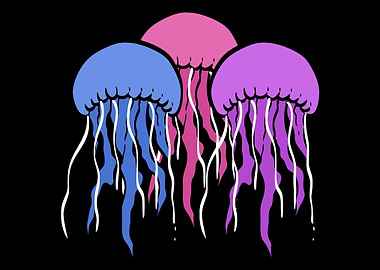 Colorful Jellyfish Fisherm