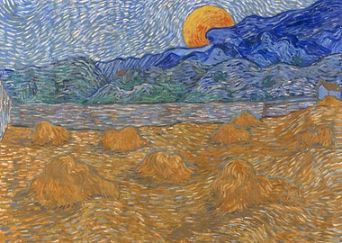 Landscape with wheat