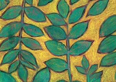 Ash leaves green yellow