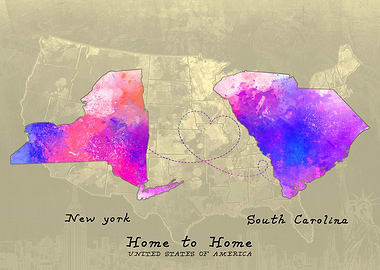 New york to South carolina