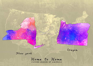 New york to oregon
