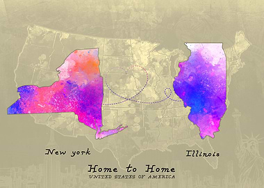 New york to illinois