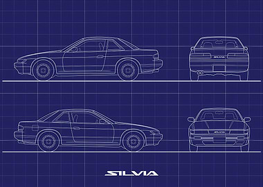 Nissan Silvia Blueprint