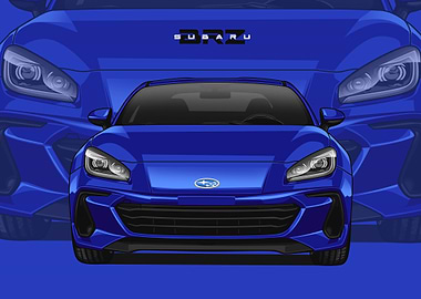 subaru brz blue