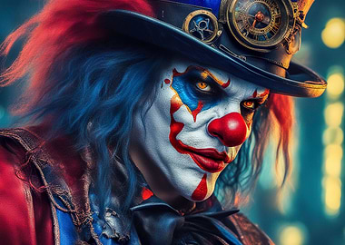 Pensive clown