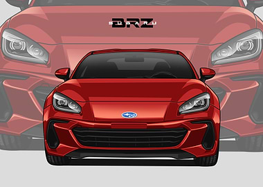 subaru brz red