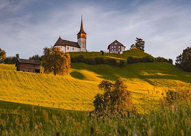 Swiss Chapel Sunset
