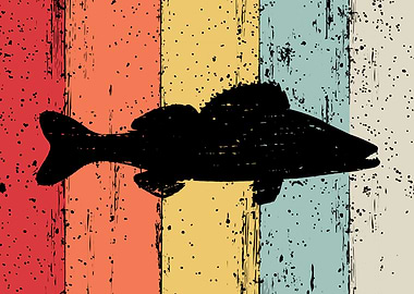 Vintage Walleye Fisherman