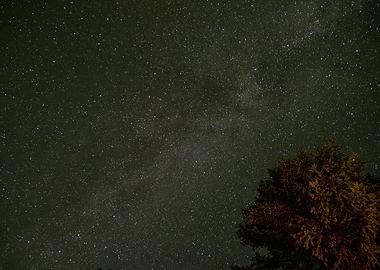 Milky Way running through