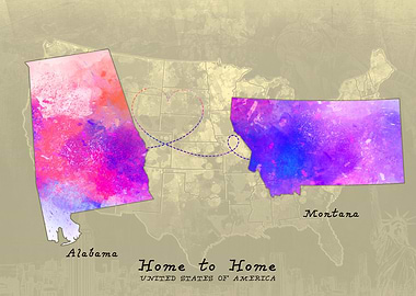 Alabama to Montana