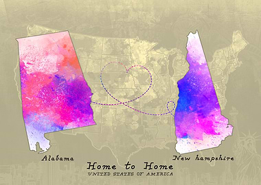 Alabama to New Hampshire