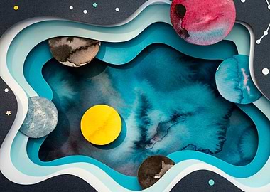 Creative Paper Planets