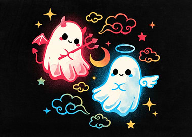 Angel devil ghosts