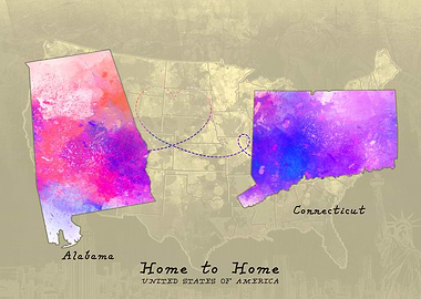 Alabama to Connecticut