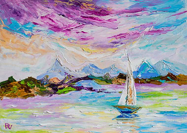 Sailing in colorful lands