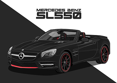 Mercedes Benz SL550 black