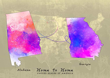Alabama to Georgia