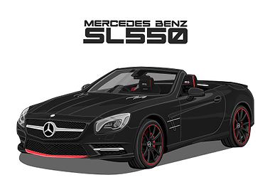 Mercedes Benz SL550 black