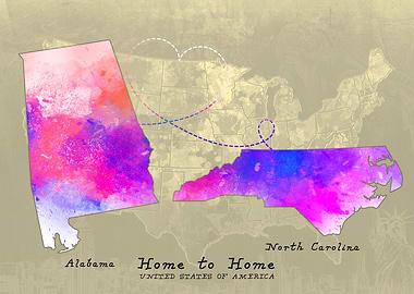 Alabama to North Carolina