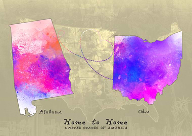Alabama to Ohio