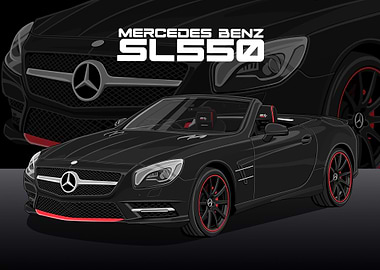 Mercedes Benz SL550 black