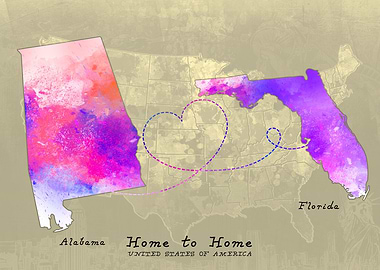 Alabama to Florida