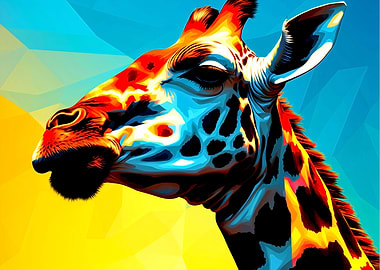 Colorful Giraffe