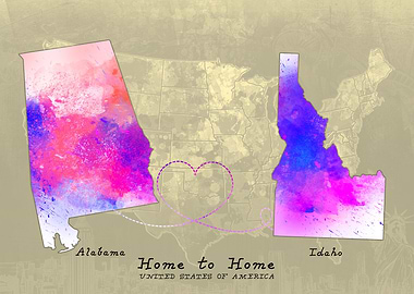 Alabama to Idaho