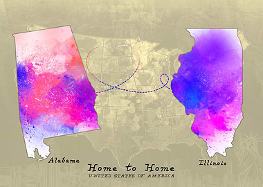 Alabama to Illinois