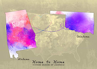 Alabama to Oklahoma